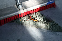 sweep debris